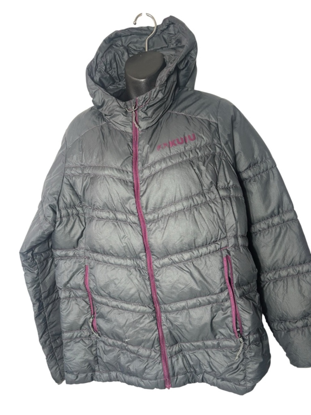 Kuiu‎ women’s xl super down ultra Hooded Puffer hunting Jacket phantom